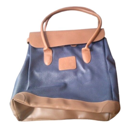 Vintage 80’s Lewis & Hyde Large Carry On Tote Bag (16"x13") - Picture 3 of 6